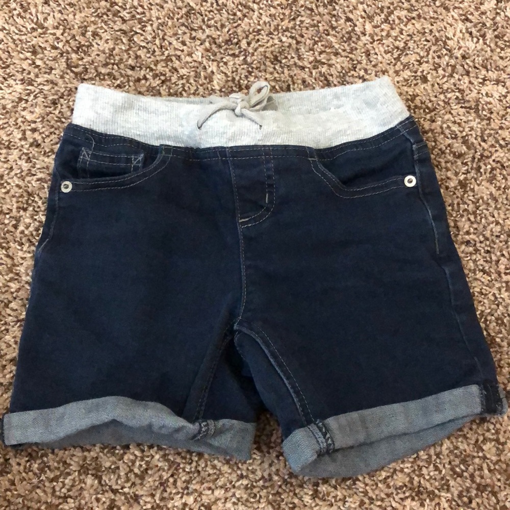 shorts dark wash